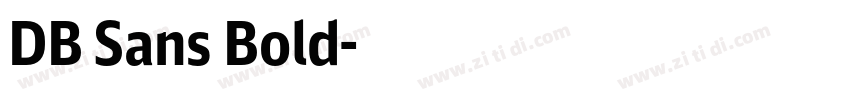DB Sans Bold字体转换
